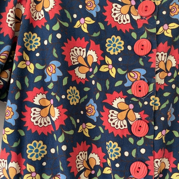 60s era handmade dress 5-6T - Picture 4 of 6